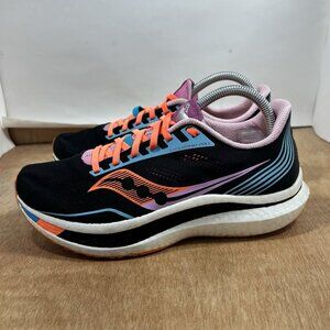 Saucony Endorphin Pro Womens Size 10 Black Pink Athletic Running Shoes Sneakers